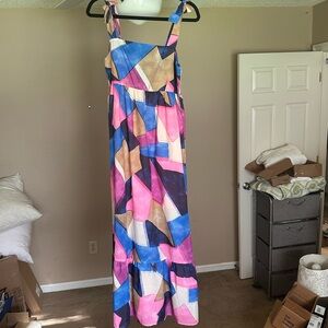 THML Multicolor Geometric Maxi Dress